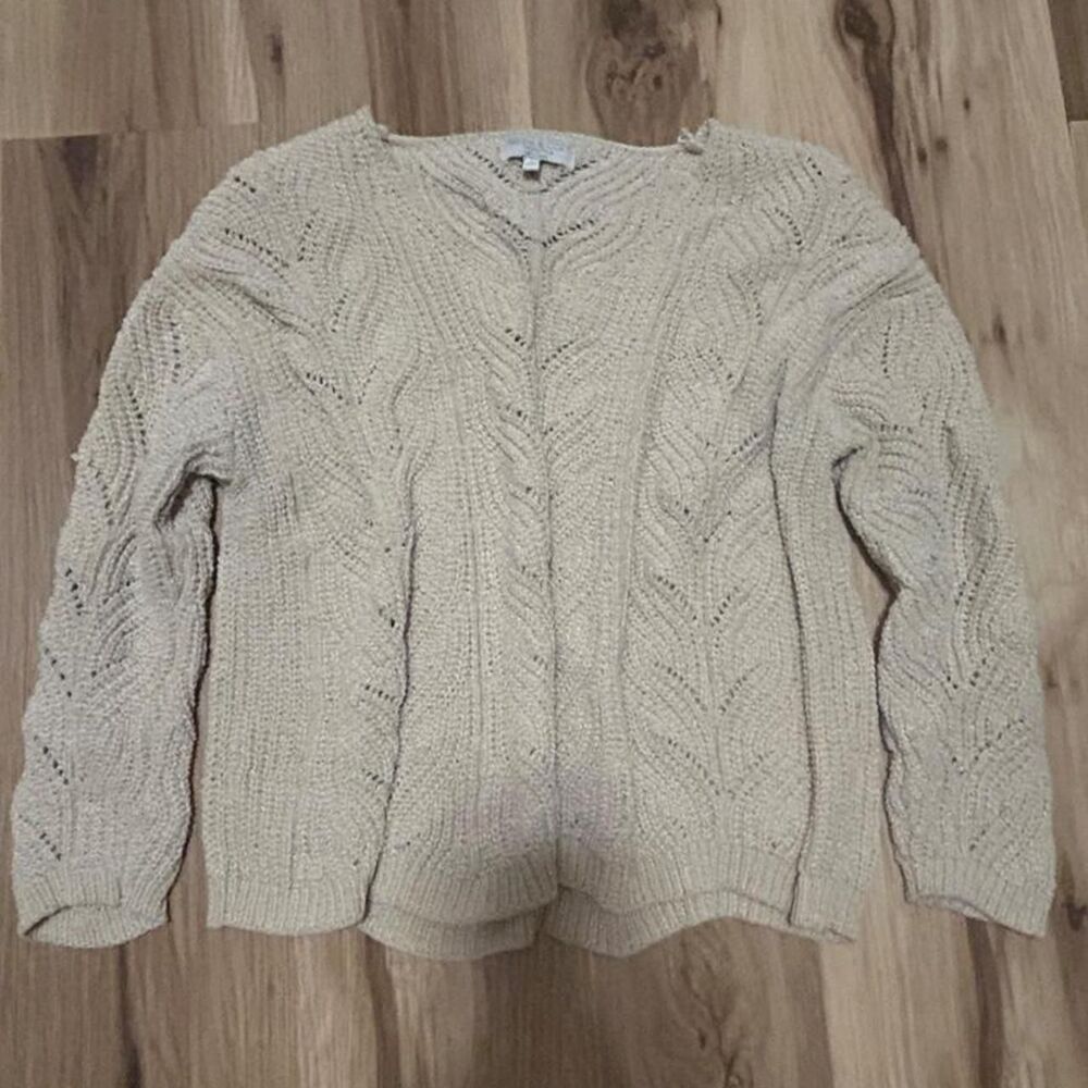 Unbranded Women's Cream and Tan Jumper